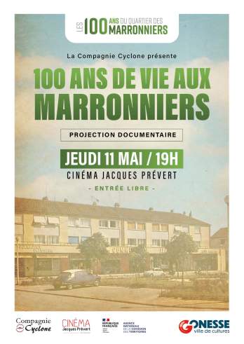 AFFICHE A3 - 100 ans de vie aux marronniers